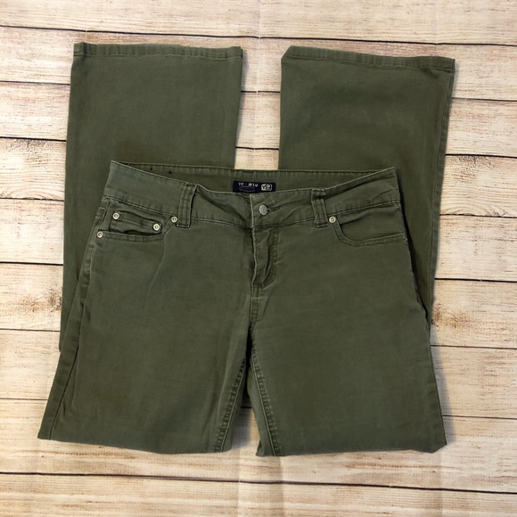 Y2 Jeans 42 Y2 Khaki Green Bootcut Jeans Poshmark